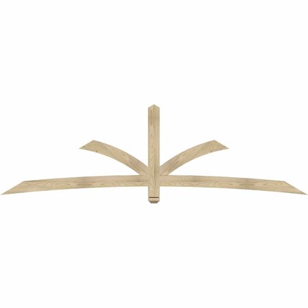 Ekena Millwork Davenport Rough Sawn Timber Gable Bracket, Douglas Fir, 108"W x 31 1/2"H x 2"D x 4"F, 7/12 Pitch GBW108X31X0204DAV00RDF